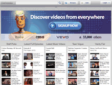Tablet Screenshot of labs.mefeedia.com